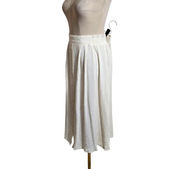 Vintage Norton McNaughton Cream Button Front Maxi Skirt - Picture 4 of 8